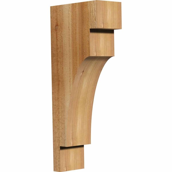 Ekena Millwork Mediterranean Rough Sawn Corbel, Western Red Cedar, 4"W x 8"D x 20"H COR04X08X20MED00RWR - main